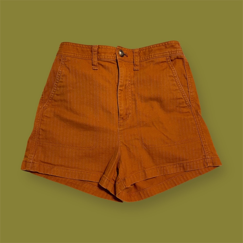 Madewell Camp Shorts in Burnt Sienna